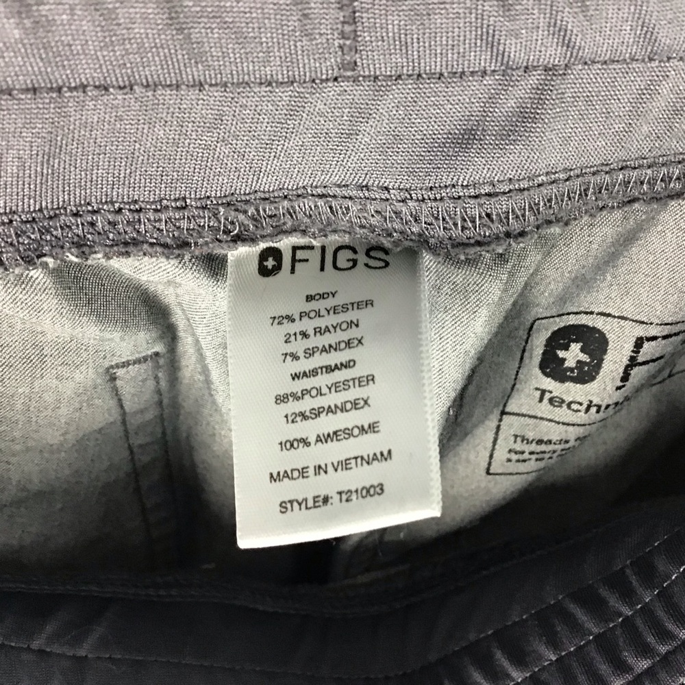 Figs Livingston Gray Basic Scrub Pants Technical … - image 4